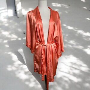 La Senza satin peachy Kimono Robe coquette SM